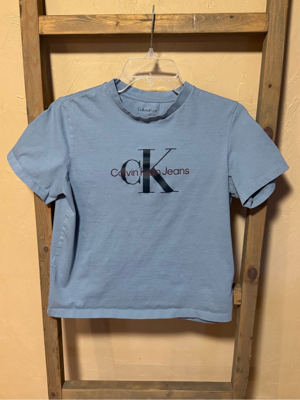 Calvin Klein Light Blue CK Graphic Short Sleeve Tee